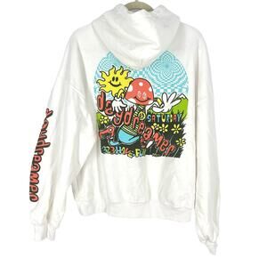 Daydreamer Flyer Oversized Mushroom Hoodie Sweatershirt Size XSmall